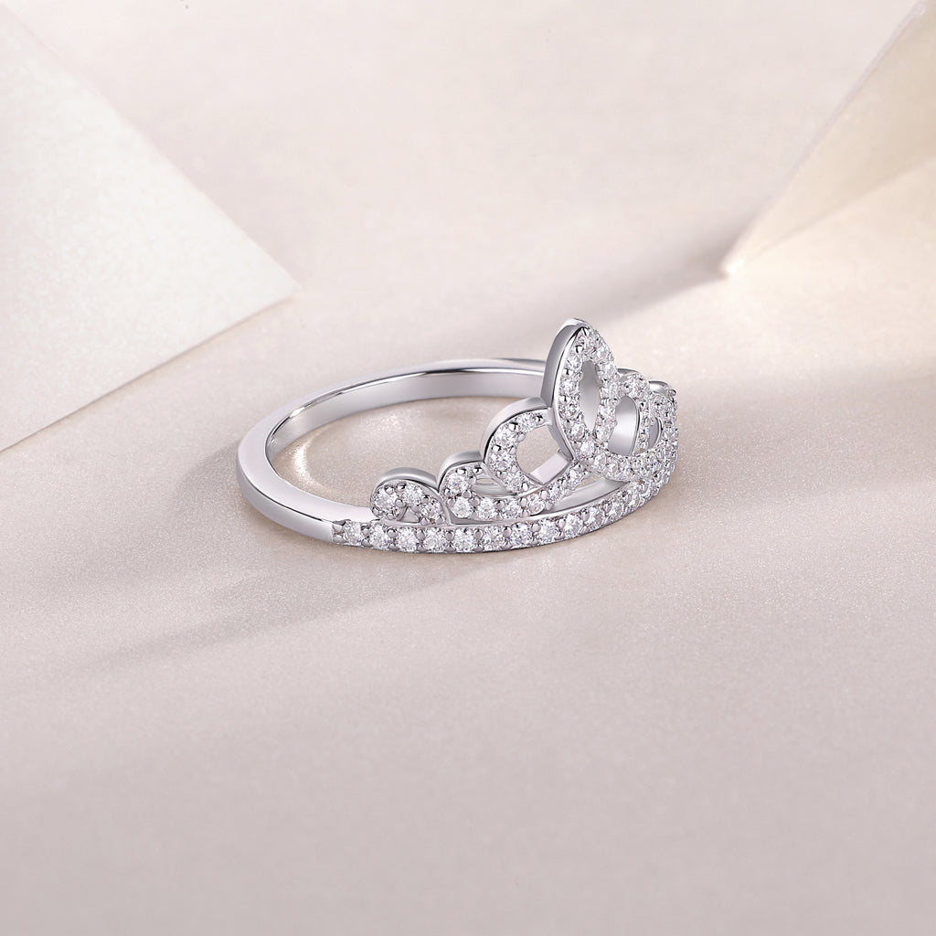 Crown Moissanite Ring