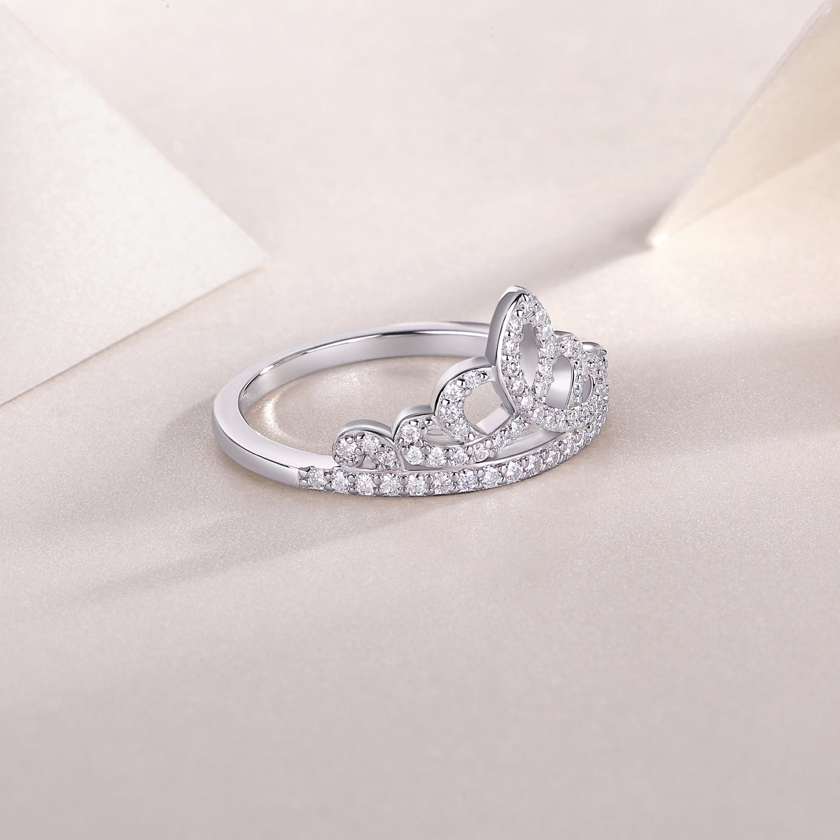 Crown Moissanite Ring