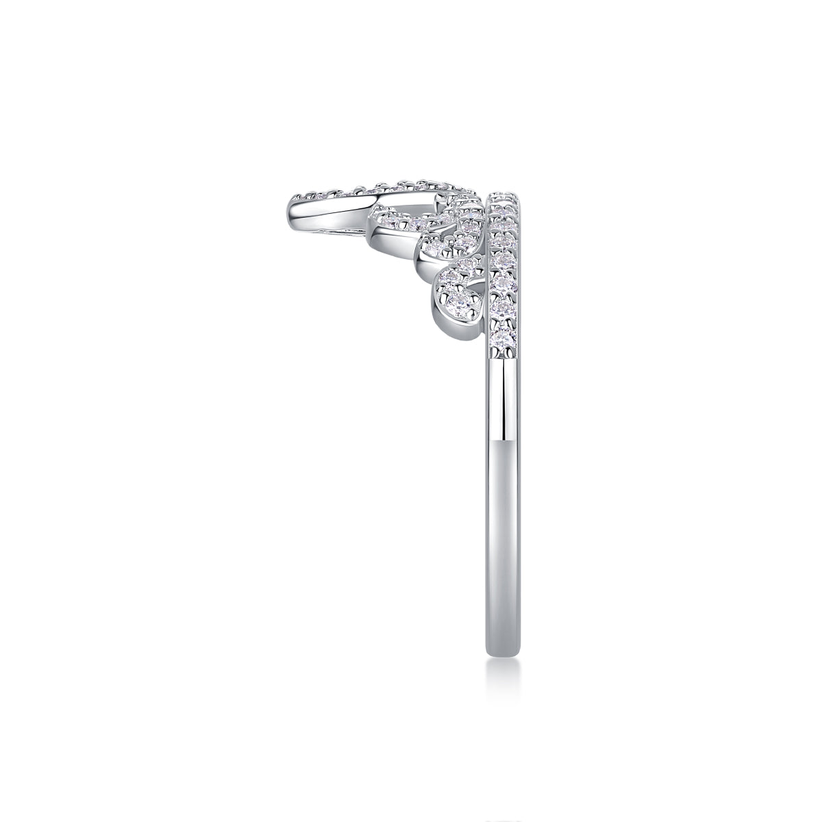 Crown Moissanite Ring