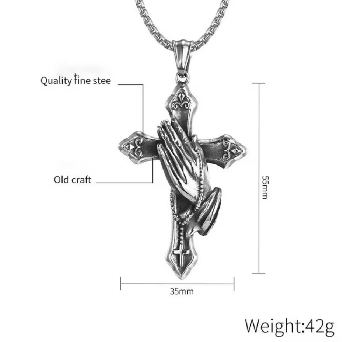 Praying Hands Necklace