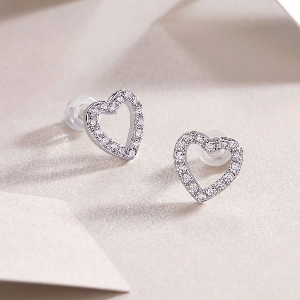 Heart Stud Earrings