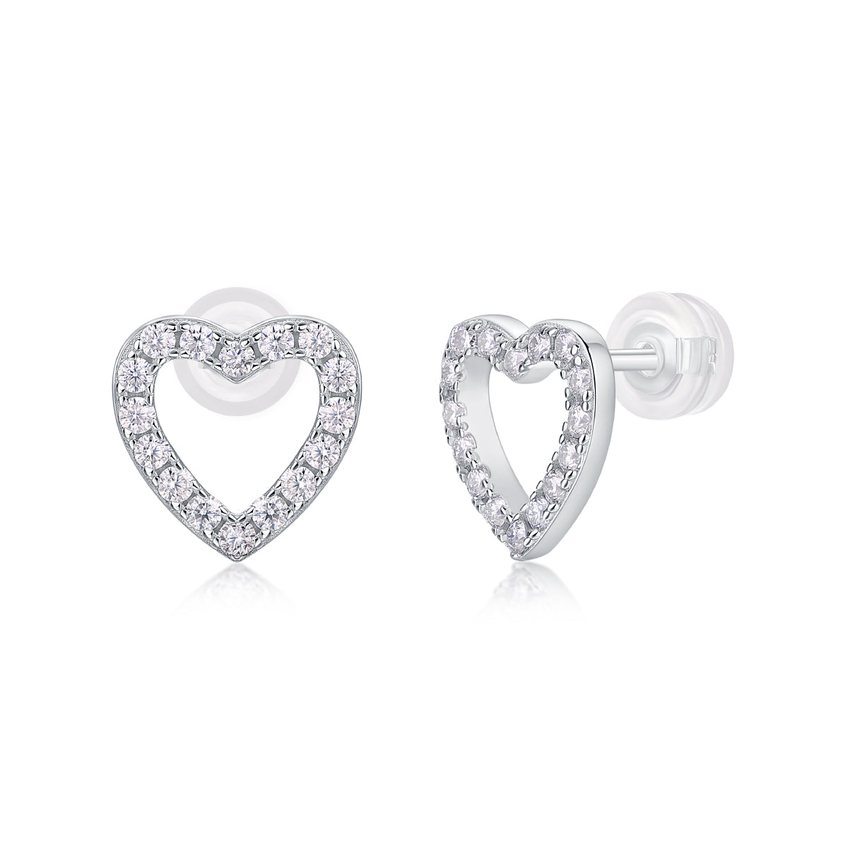 Heart Stud Earrings