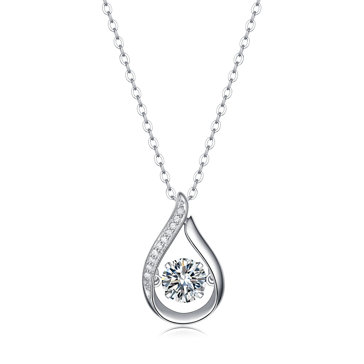 Moissanite Pendant Set